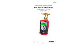 Thumbnail of document Manual - M201 Rotary Gas Meter Tester